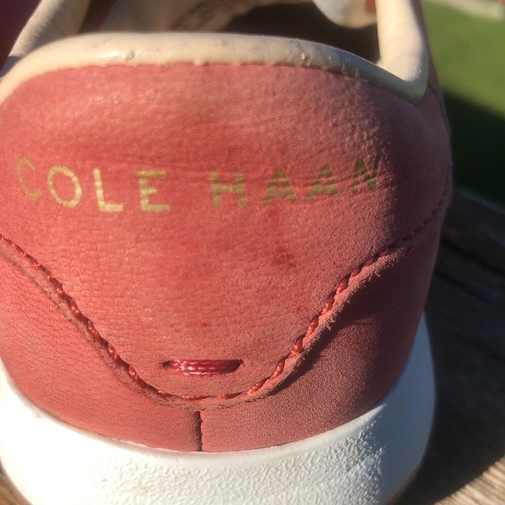 Cole Han pink salmon grand pro os women’s suede leather lace up sneaker size 6 - Picture 8 of 9